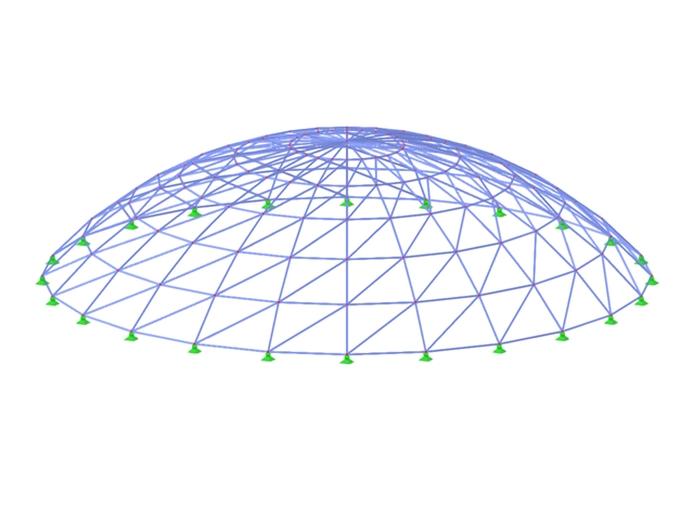 ID de modelo 3624 | TSC006-b | Sistema reticulado para planos esféricos