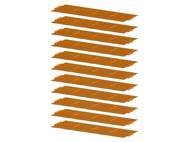 Modelo 004869 | Painéis de pavimento para estrutura de vários andares